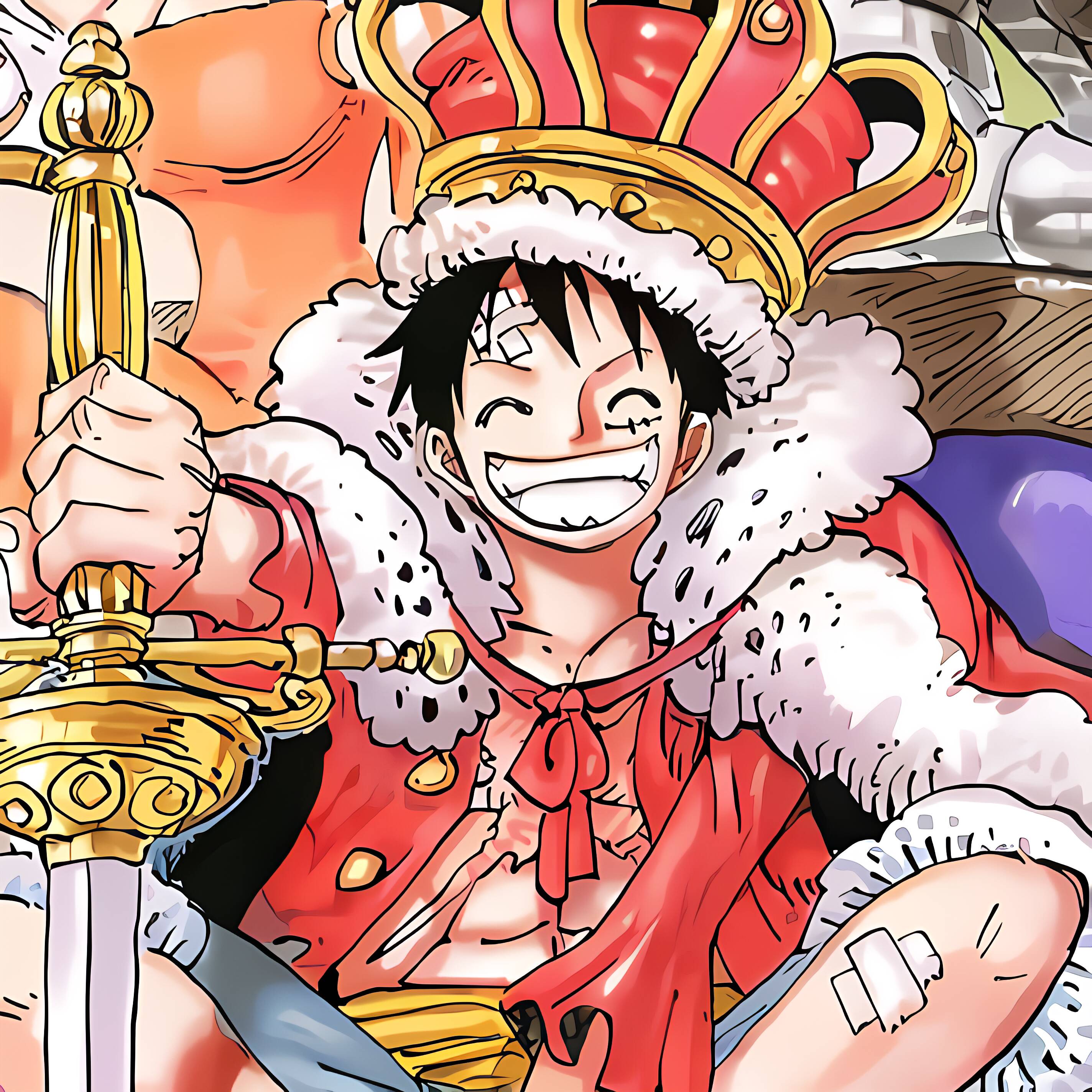 Luffy pfp Profile Picture King of Pirates Crown