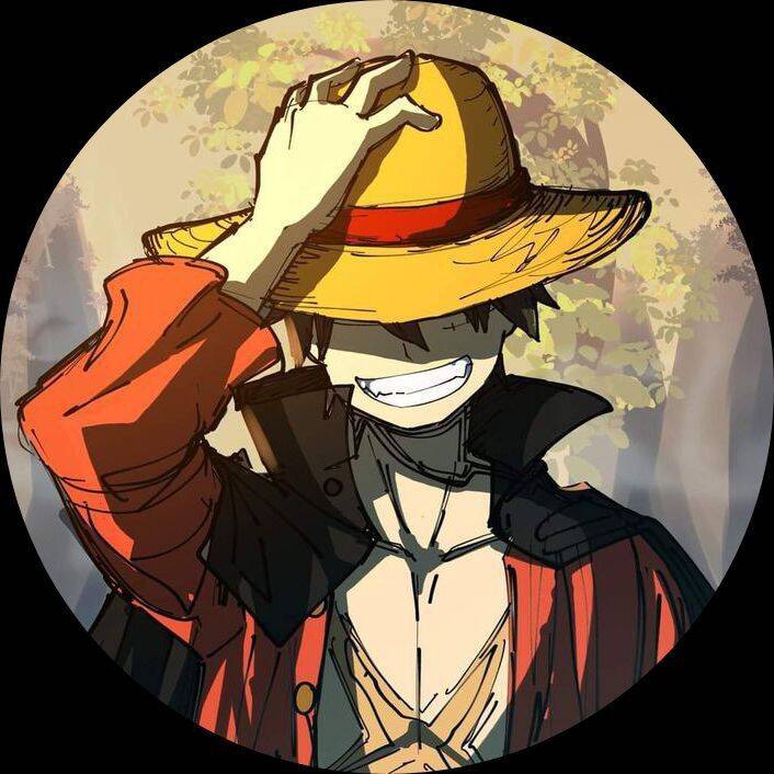 One Piece pfp Profile Picture Luffy Smiling with Straw Hat
