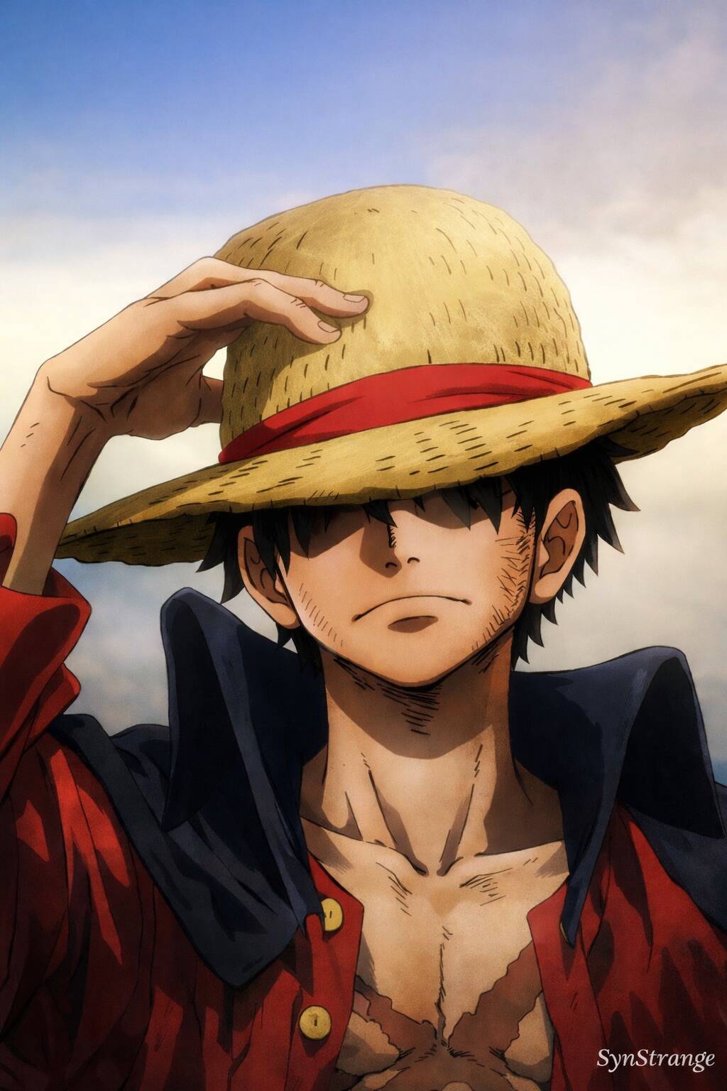 Luffy pfp Profile Picture Straw Hat Cool Pose