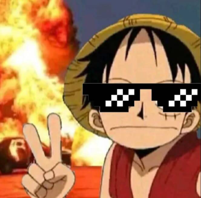 Cool Luffy pfp Profile Picture with Sunglasses