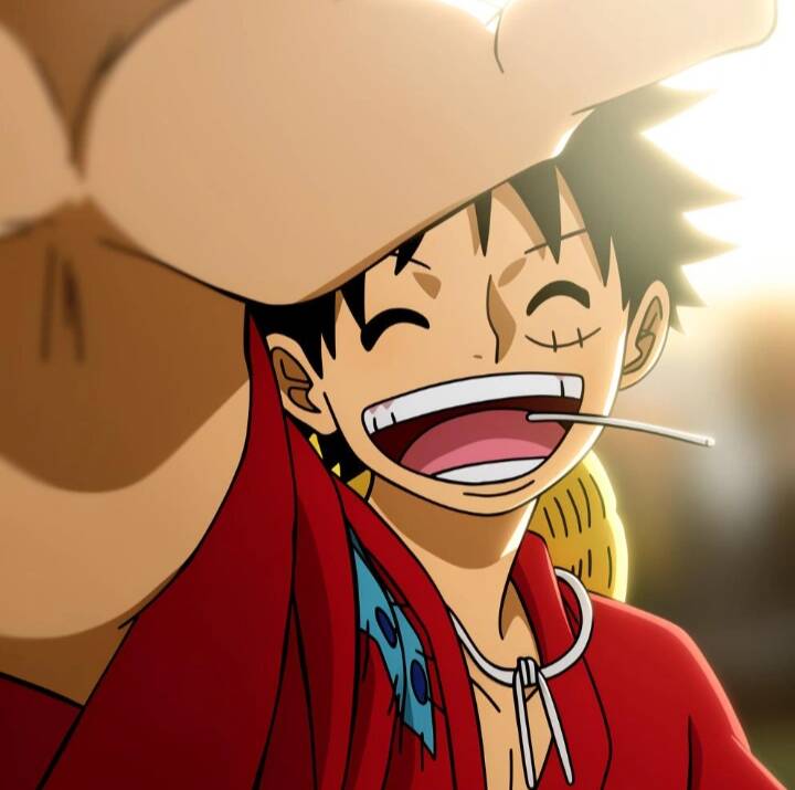 One Piece pfp Profile Picture Luffy Smiling with Straw Hat