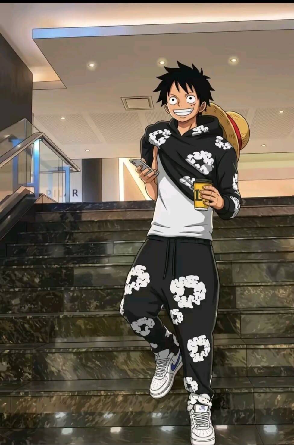 Casual Luffy pfp Profile Picture Modern Outfit