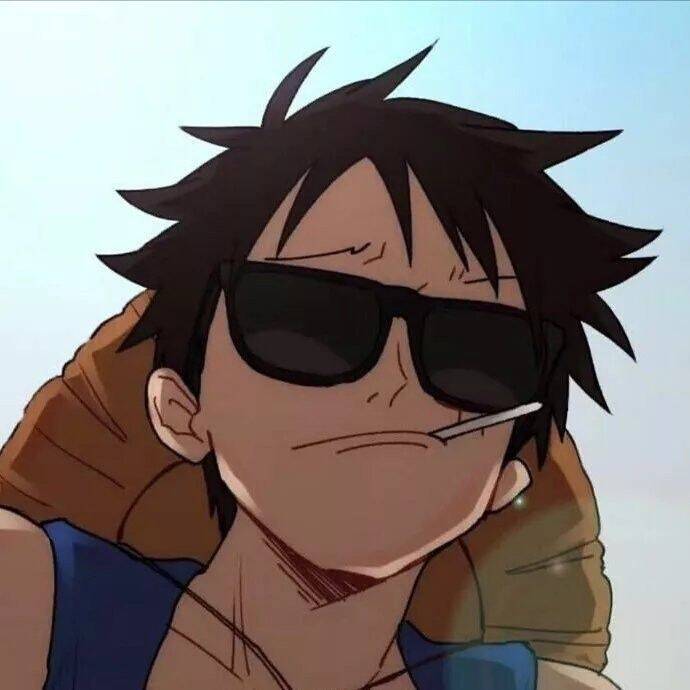 One Piece pfp Profile Picture Luffy Cool Sunglasses