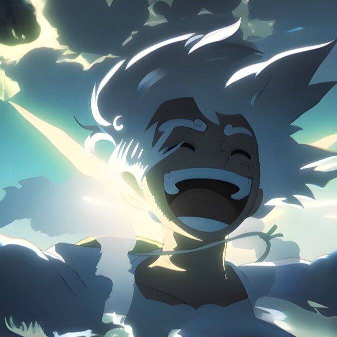 Luffy pfp Profile Picture Gear 5 White Hair