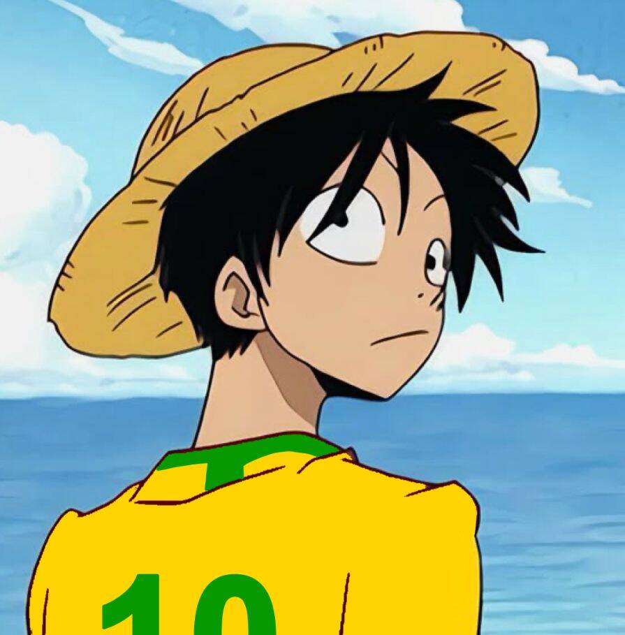 Luffy pfp Profile Picture Straw Hat Looking Back