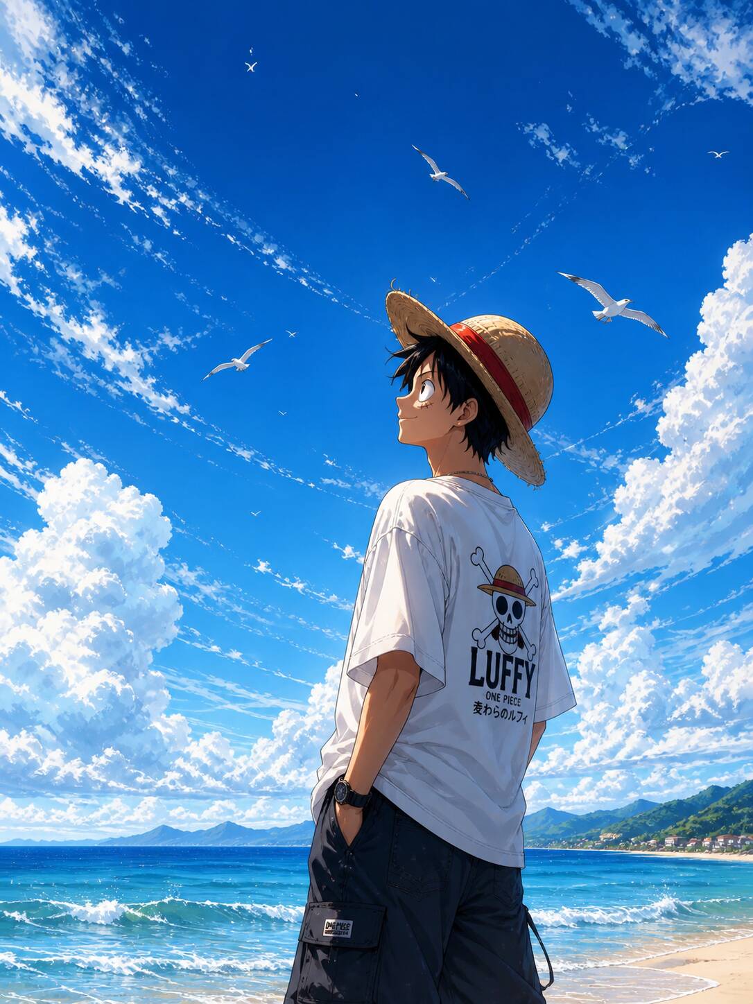 Luffy pfp Profile Picture Beach Adventure