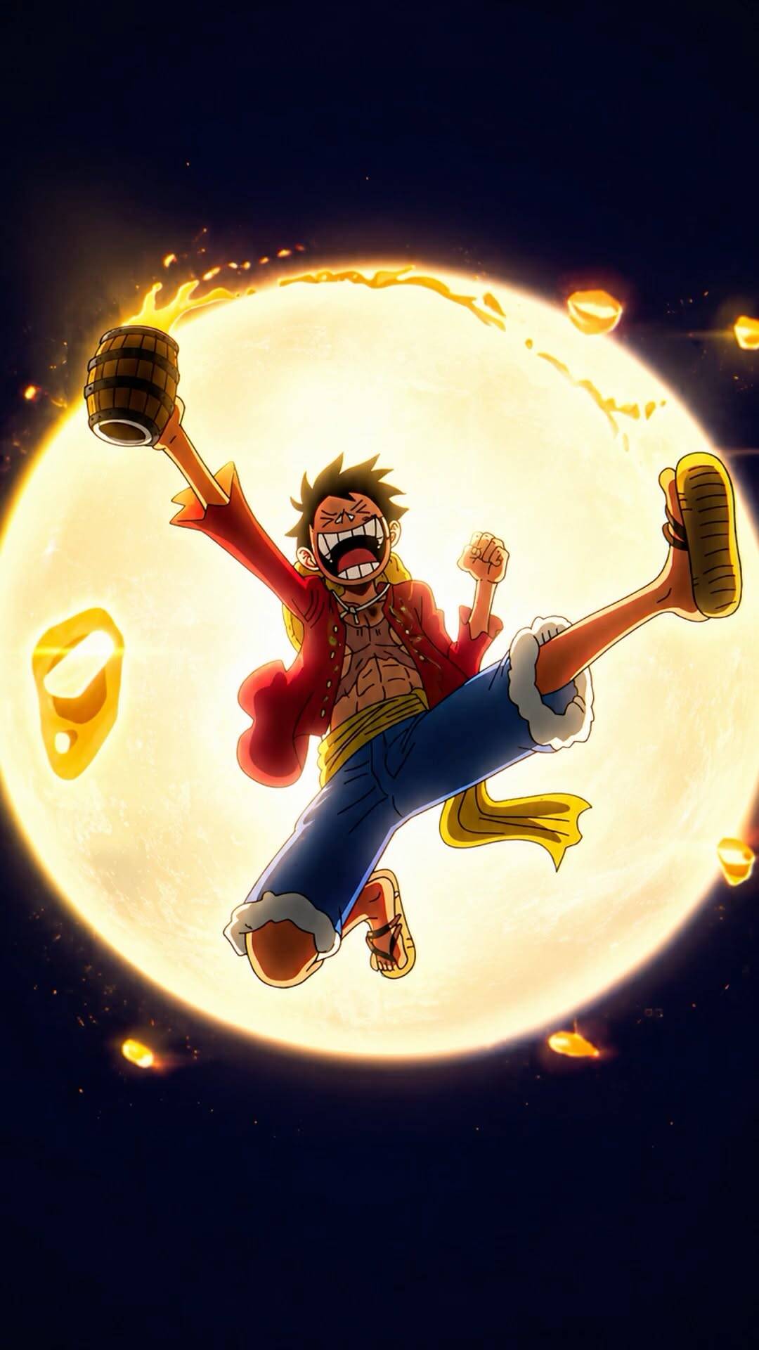 Luffy pfp Profile Picture Full Moon Jump