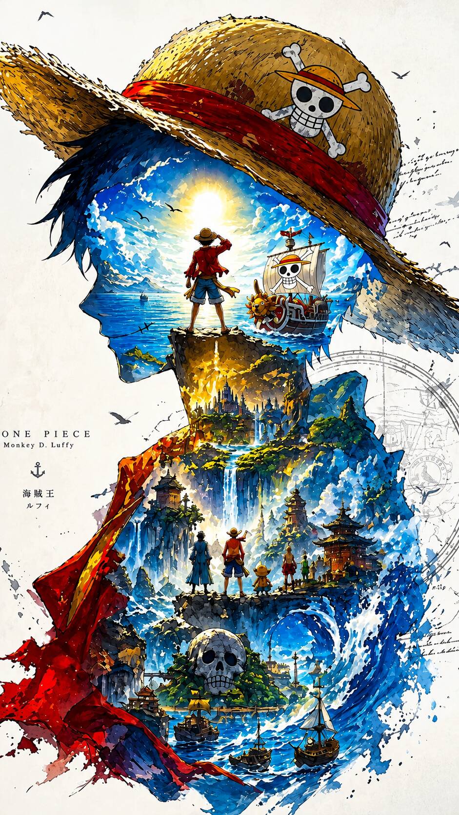 One Piece pfp Profile Picture Luffy Silhouette Adventure