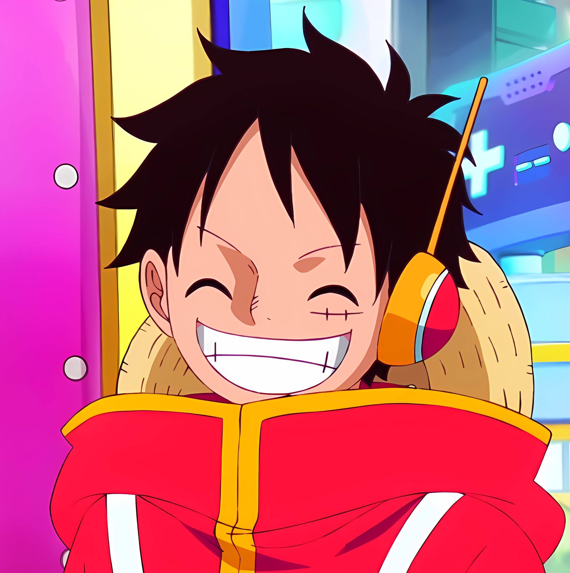 Luffy pfp Profile Picture Happy Smiling Straw Hat Pirate