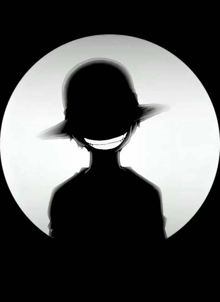 Luffy pfp Profile Picture Mysterious Silhouette Smiling