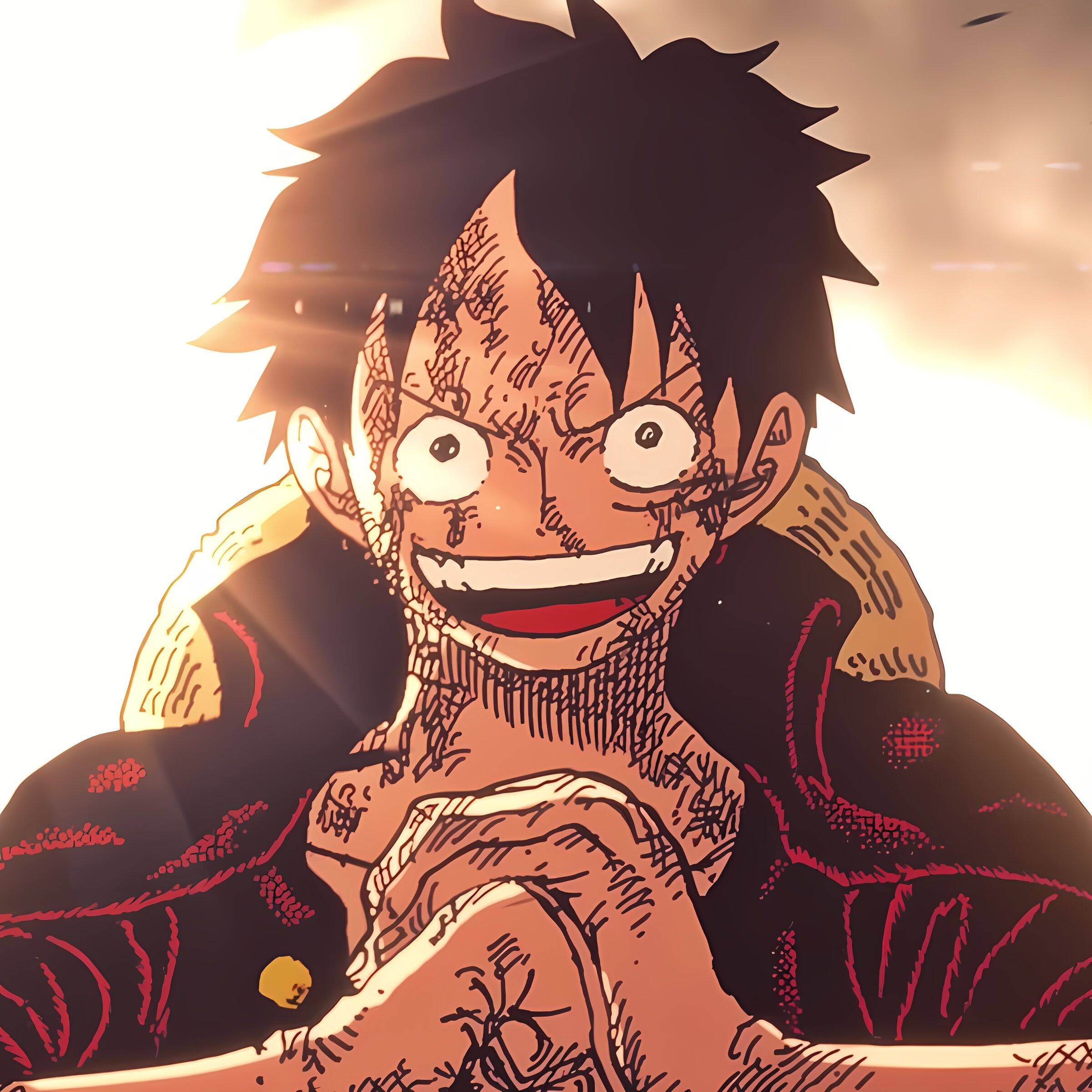 Luffy pfp Profile Picture Excited Face Gear 5