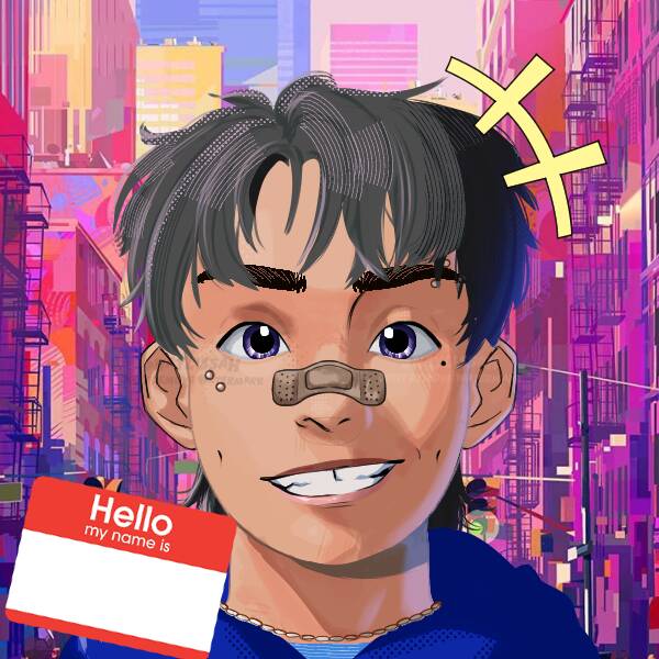 Spider Man pfp Profile Picture with Friendly Smile and City Background