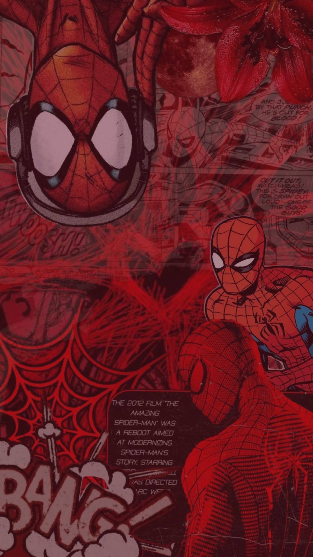 Spider Man pfp Profile Picture in Comic Style with Action Pose