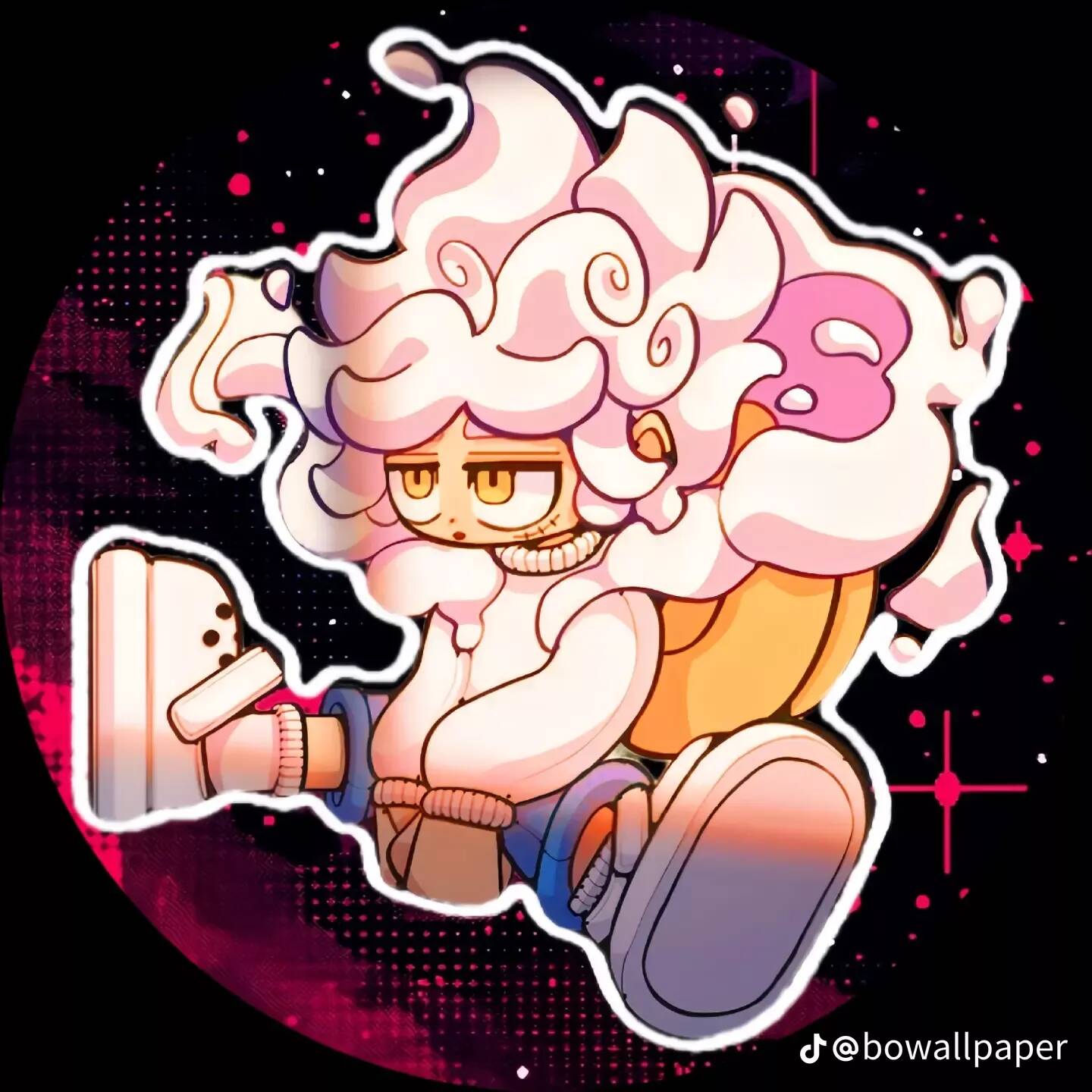 Luffy pfp Profile Picture Gear 5 Colorful Hair