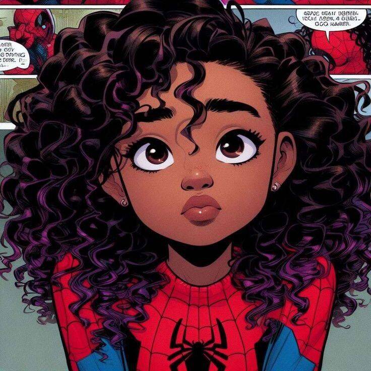 Spider Man pfp Profile Picture Featuring a Young Heroine in a Spidey Suit