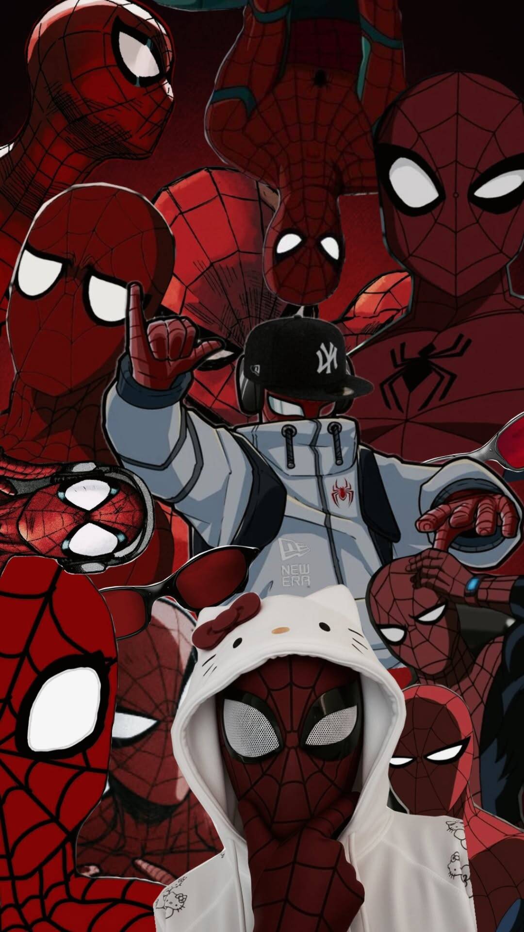 Spider Man pfp Profile Picture Collage of Various Spider Man Styles