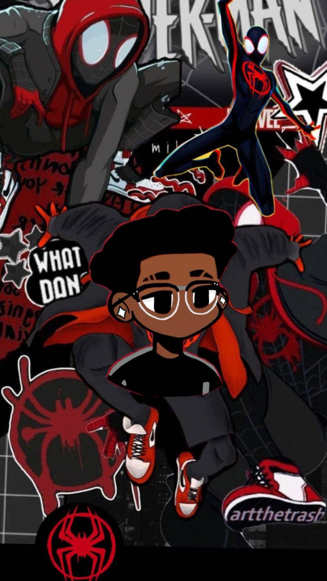Spider Man pfp Profile Picture with Spider Verse Aesthetic