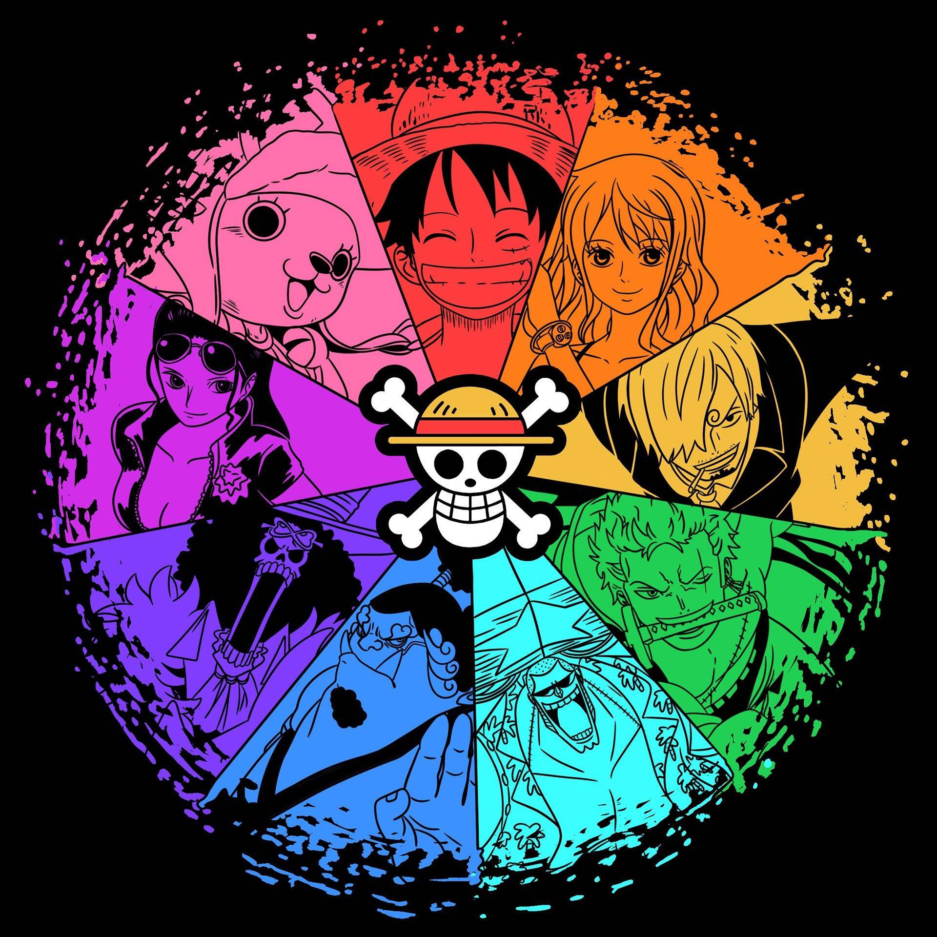 One Piece pfp Profile Picture Colorful Crew Collage