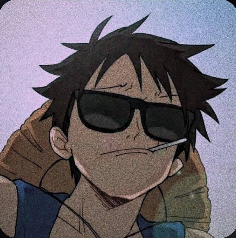 Luffy pfp Profile Picture Cool Sunglasses Relaxed
