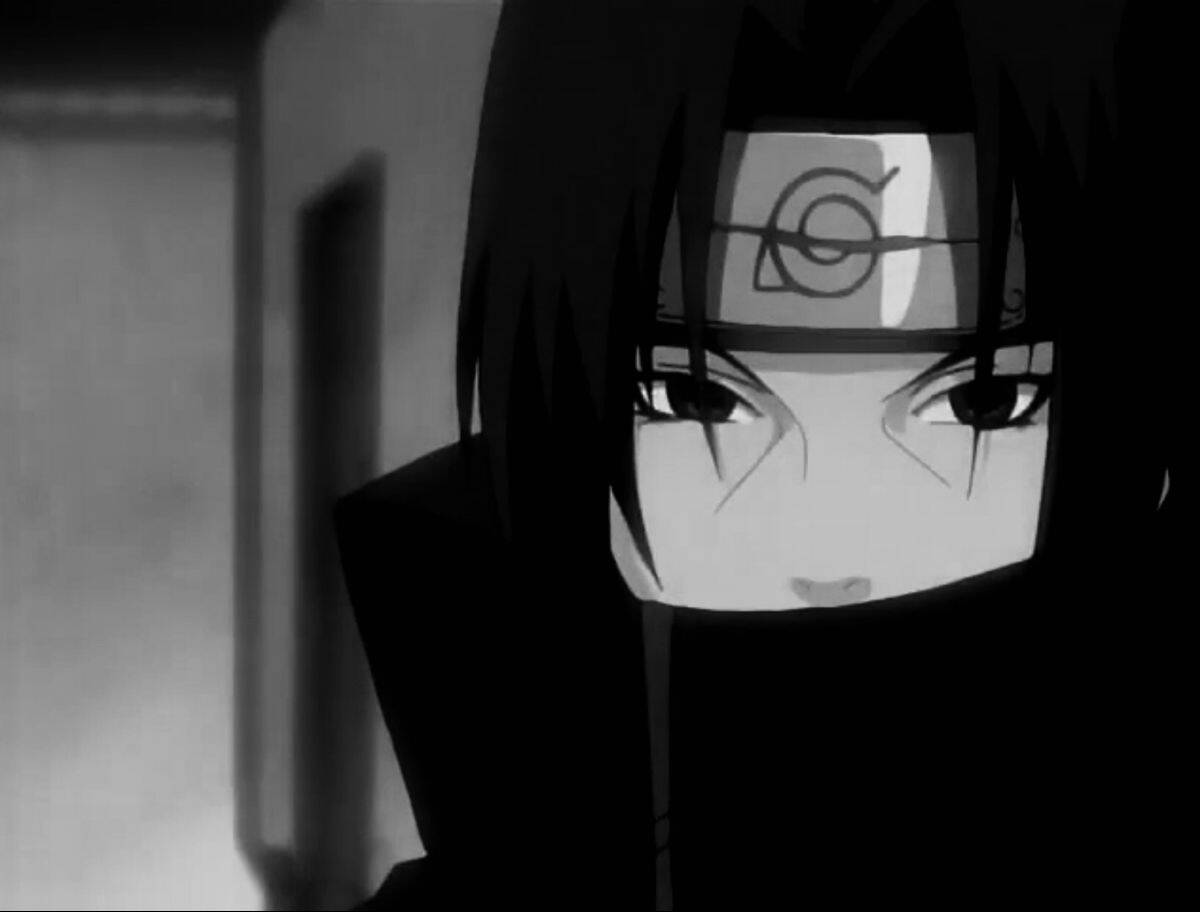 Itachi Uchiha pfp Profile Picture Black and White Aesthetic
