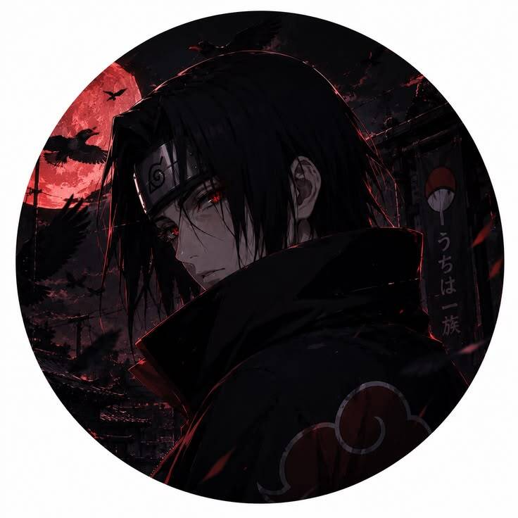 Itachi Uchiha pfp Profile Picture Dark Moonlit Aesthetic