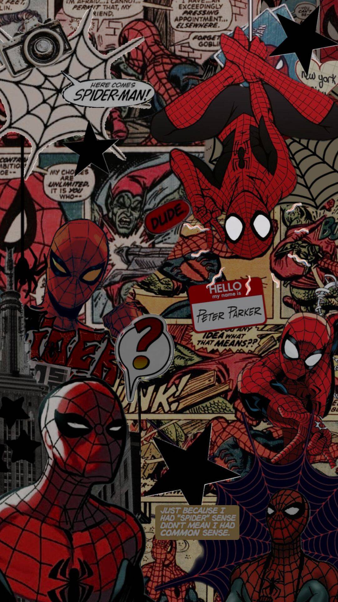 Spiderman pfp Profile Picture Comic Style Collage
