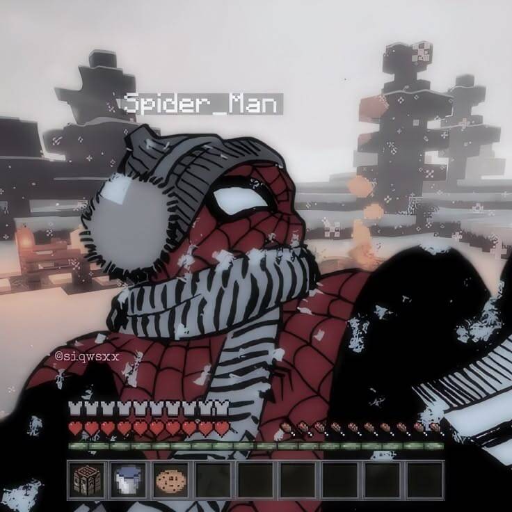 Spiderman pfp Profile Picture in Cozy Winter Outfit