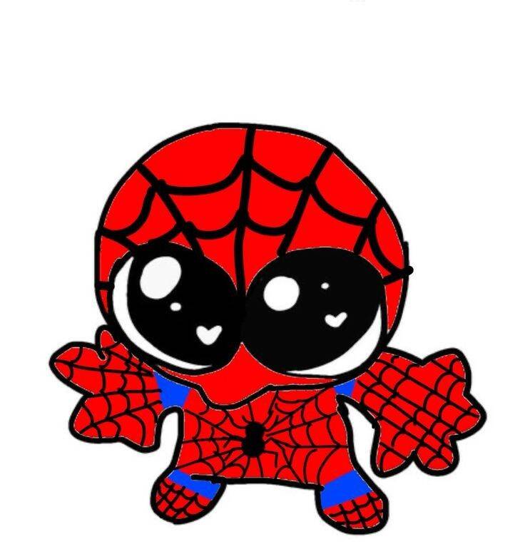 Cute Aesthetic Spiderman pfp Profile Picture with Big Eyes
