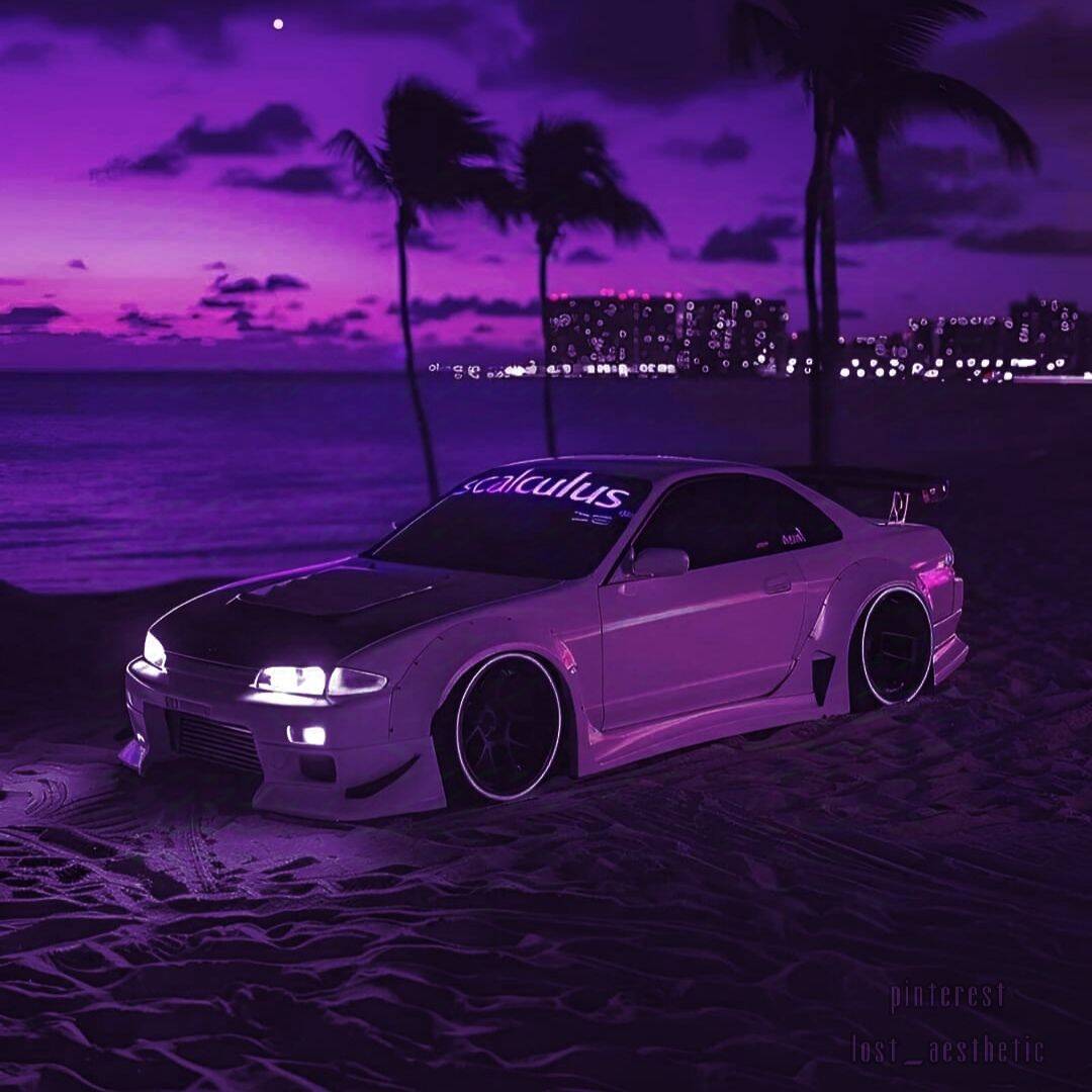 Cool Purple Skyline GT R R34 Car pfp Profile Picture
