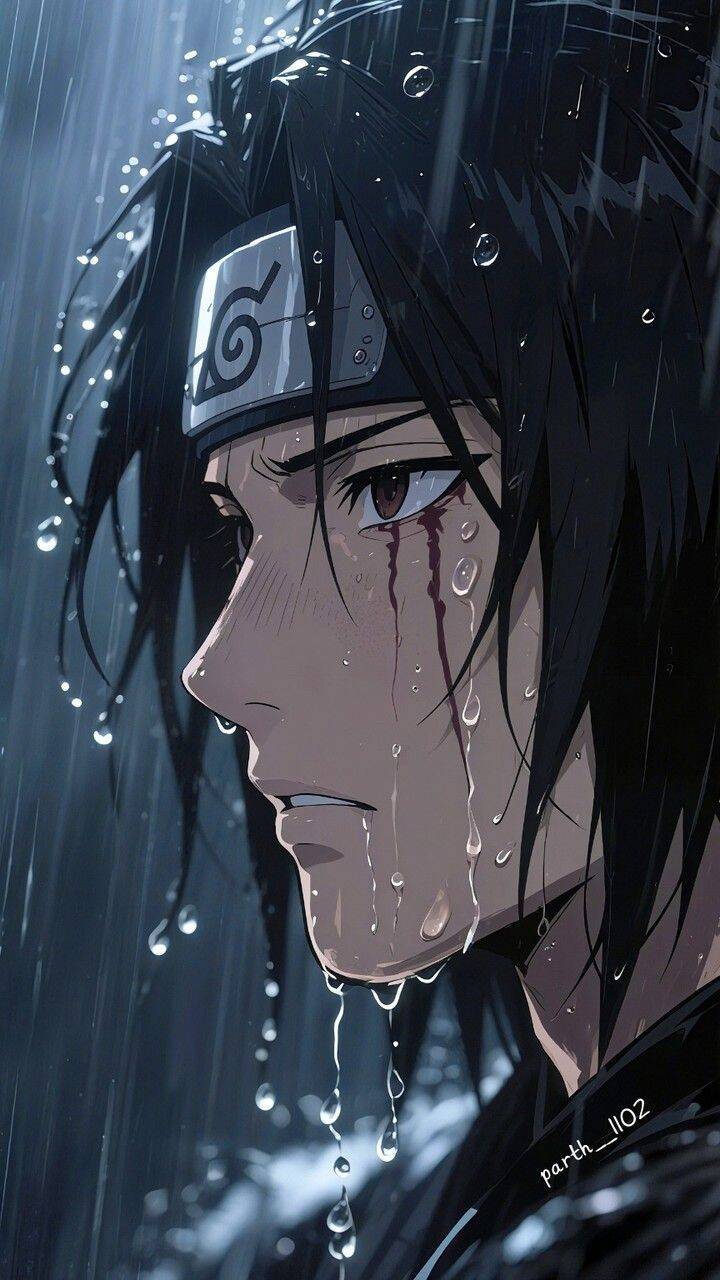 Itachi Uchiha pfp Profile Picture Rainy Expression