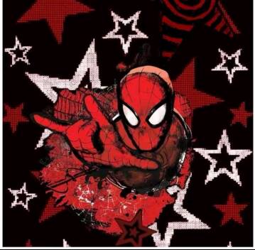Spiderman pfp Profile Picture with Red and Black Star Background