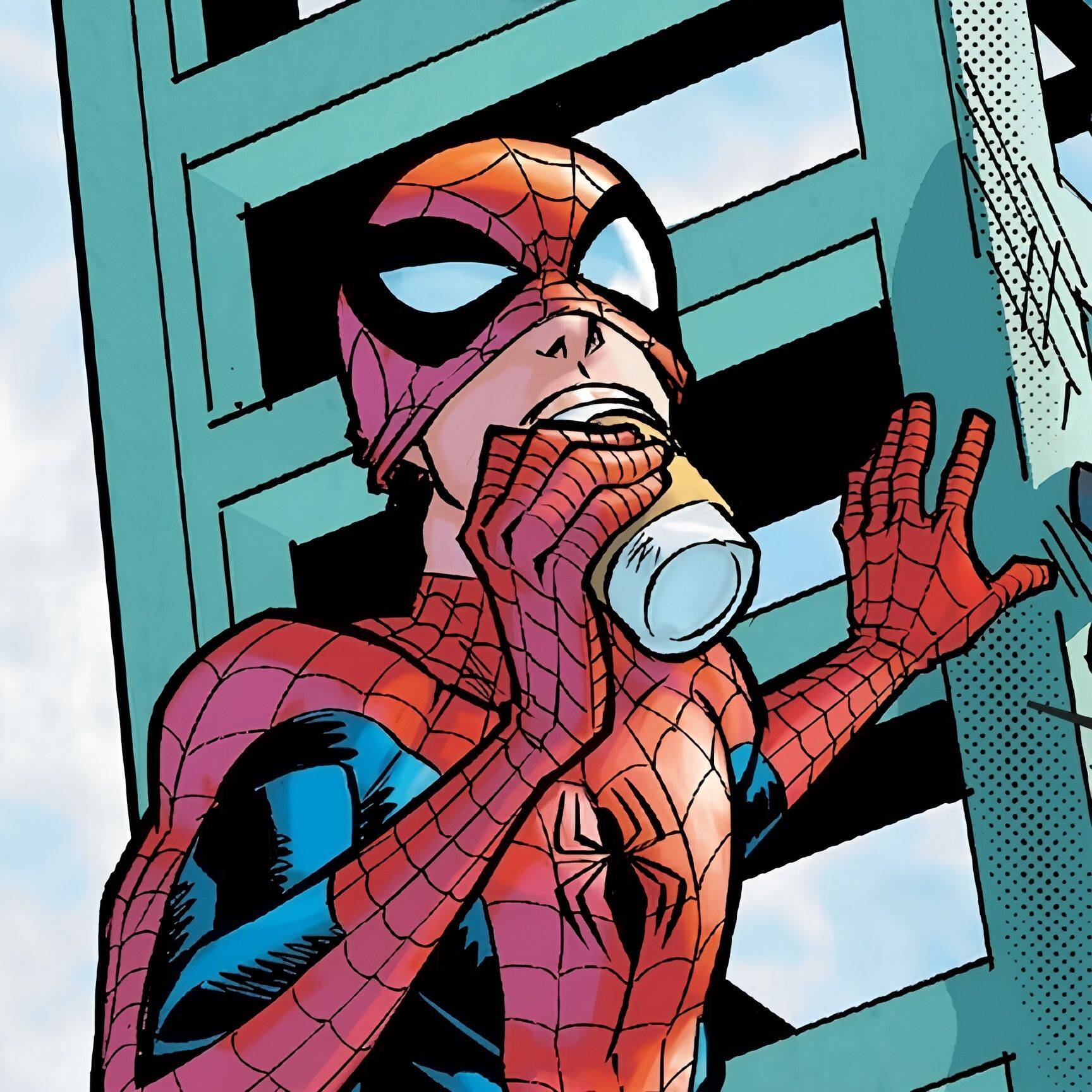 Spiderman pfp Profile Picture Swinging Through the City