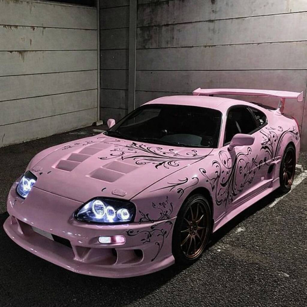 Cool Pink Supra MK4 Toyota Car pfp Profile Picture