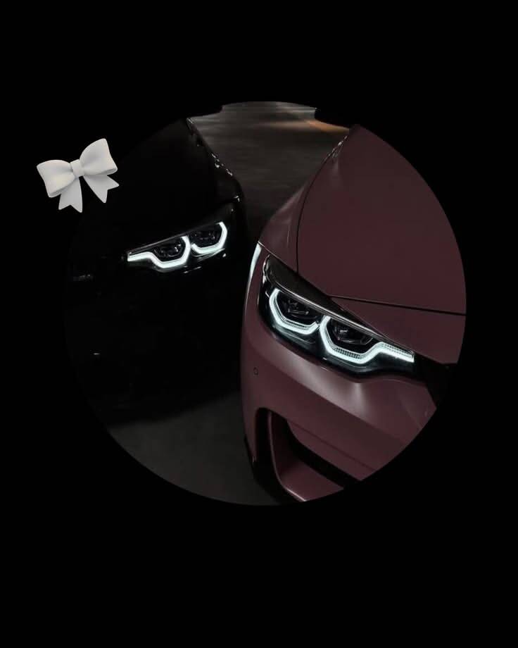 Car pfp Profile Picture BMW M4 Black and Pink Headlights