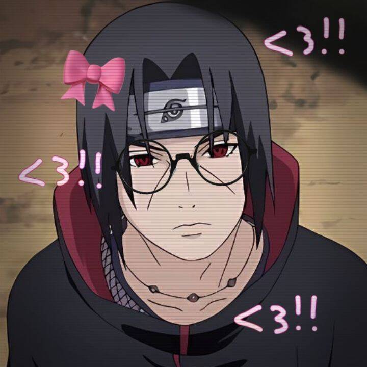 Itachi Uchiha pfp Profile Picture Cute Aesthetic with Bow
