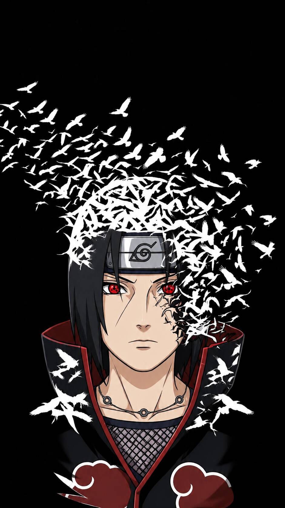 Itachi Uchiha pfp Profile Picture Birds Flying Away