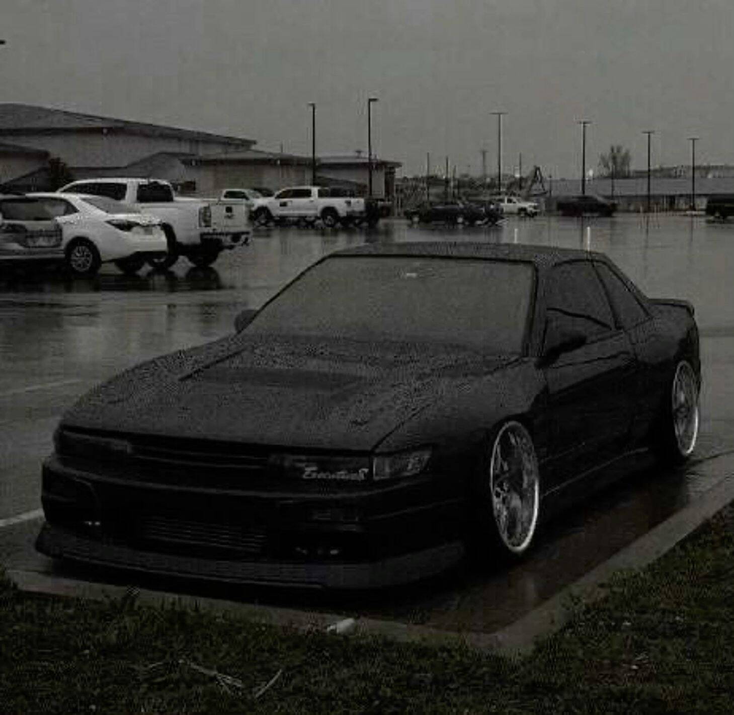 S14 Nissan Silvia Car pfp Profile Picture: Stylish Black Drift Car