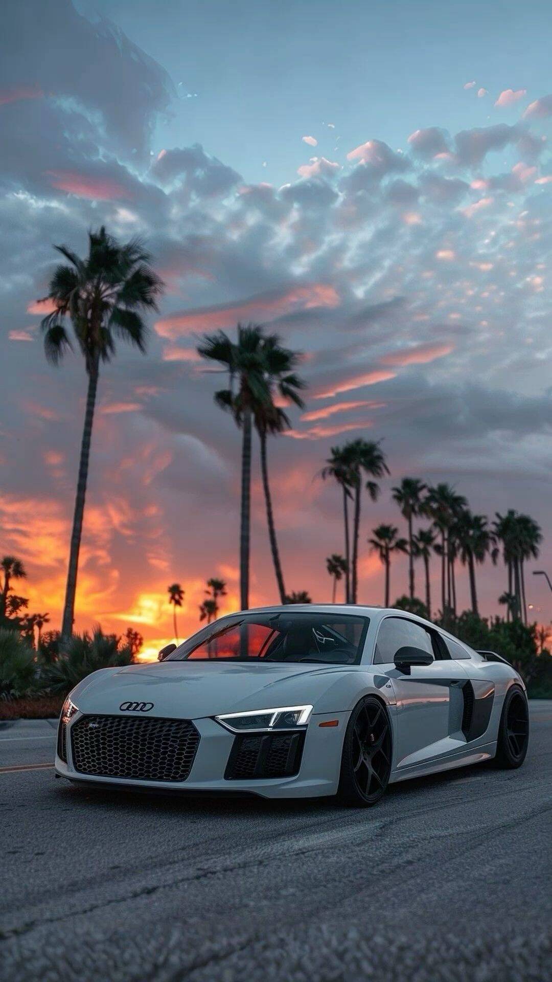 Audi R8 Car pfp Profile Picture Stunning Sunset