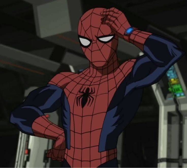Spiderman pfp Profile Picture Thinking Pose