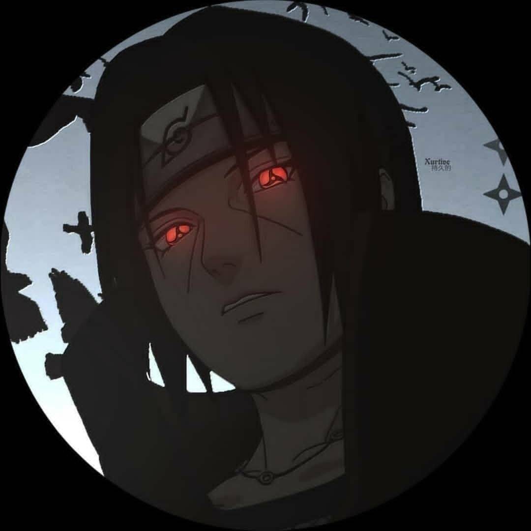 Itachi Uchiha pfp Profile Picture with Red Sharingan Eyes