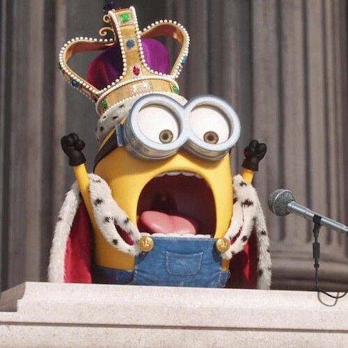Minion pfp Profile Picture King Minion with Crown and Royal Robes
