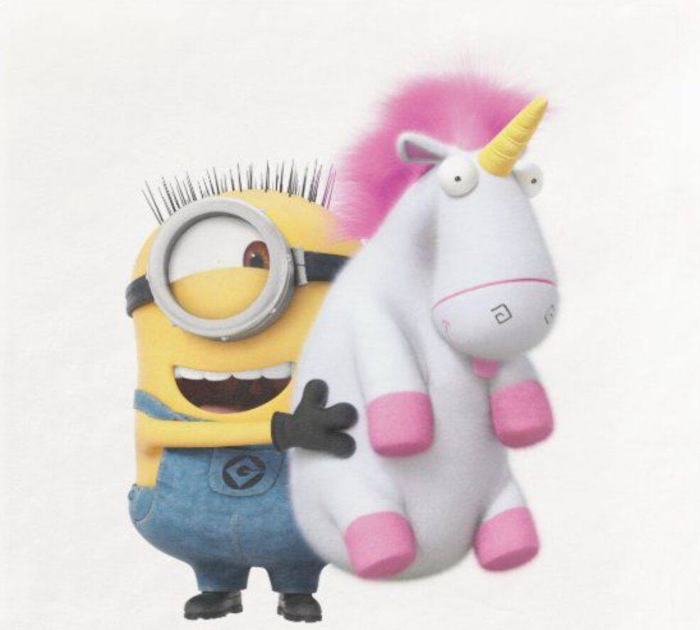 Minion pfp Profile Picture with Unicorn Plush Toy