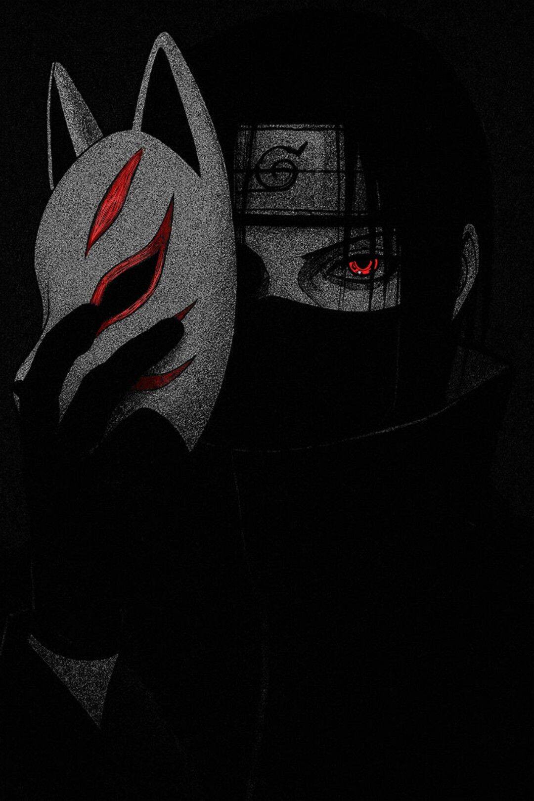 Itachi Uchiha pfp Profile Picture Mask and Sharingan Eyes