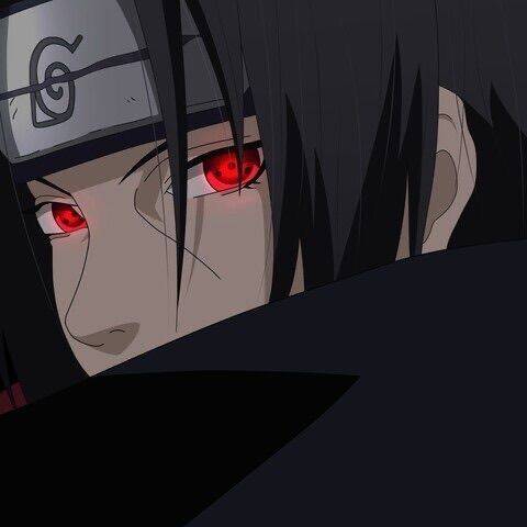 Itachi Uchiha pfp Profile Picture with Red Sharingan Eyes