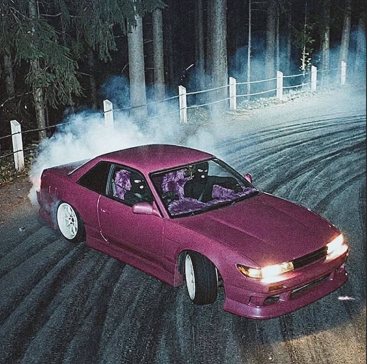 Cool Purple Drift Car pfp Profile Picture