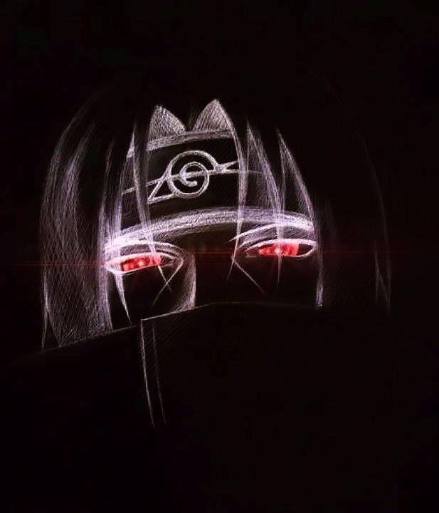 Itachi Uchiha pfp Profile Picture with Red Sharingan Eyes