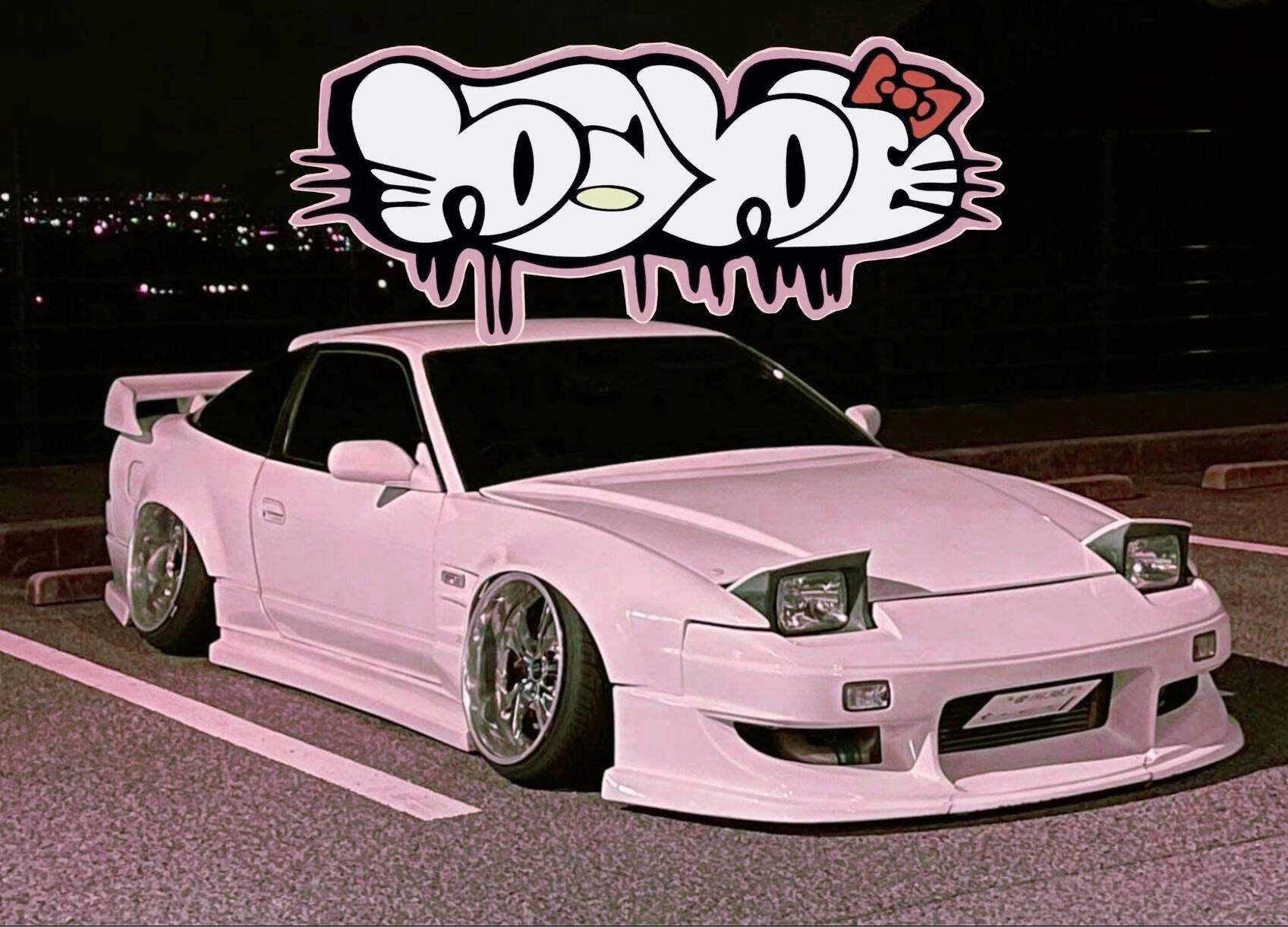 Cool White JDM Drift Car pfp Profile Picture