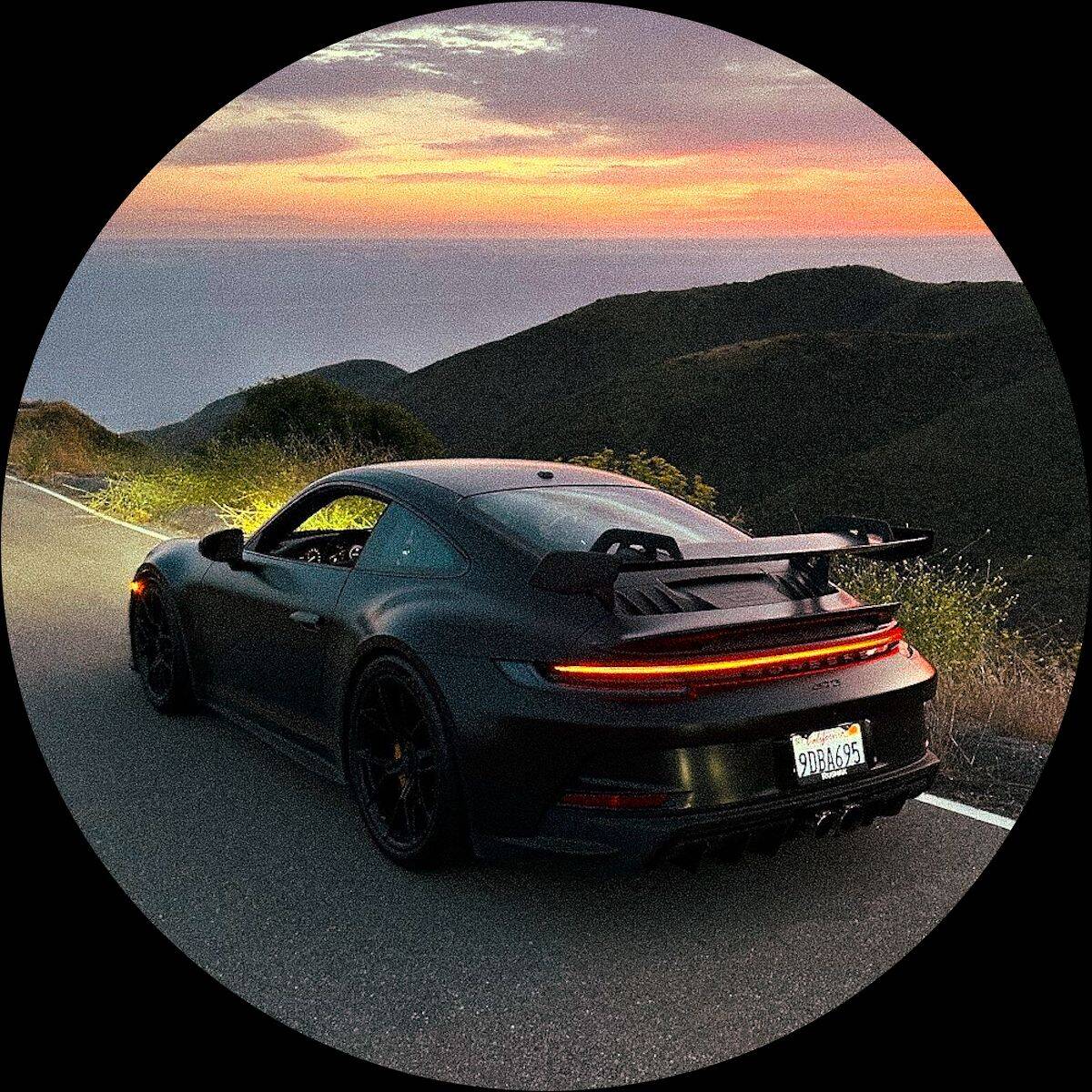Car pfp Profile Picture Black Porsche 911 Turbo S