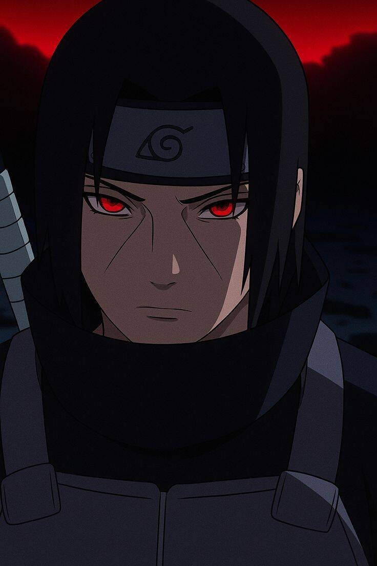 Itachi Uchiha pfp Profile Picture Intense Sharingan Eyes