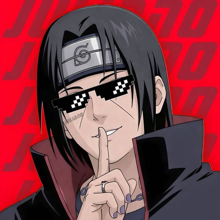 Itachi Uchiha pfp Profile Picture with Cool Sunglasses